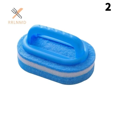 Bàn Chải Bọt Biển Tay Cầm Đa Năng cho Bồn Tắm, Nhà Bếp, Phòng Tắm - Xốp Siêu Sạch, 19.030₫