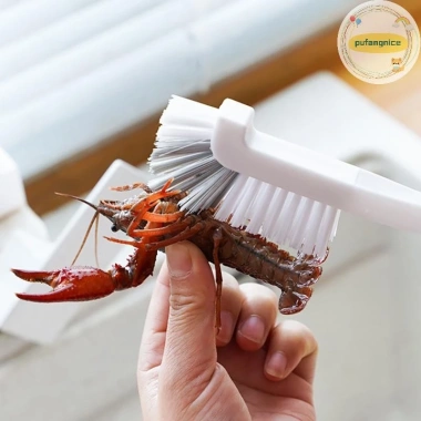 Bàn chải Brush Pufangnice tay dài cho chai sữa cá, ống thủy tinh - 36.504 VND