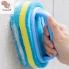 Bàn chải dày tay cầm - Khăn lau bếp, gạch, tắm - Miếng bọt biển loại bỏ vết bẩn COD, chỉ 30.600₫