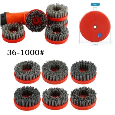 Bàn chải mài mòn 4 inch Đá Granite Cổ tròn M10 - Đánh bóng, làm sạch, giá ưu đãi 3