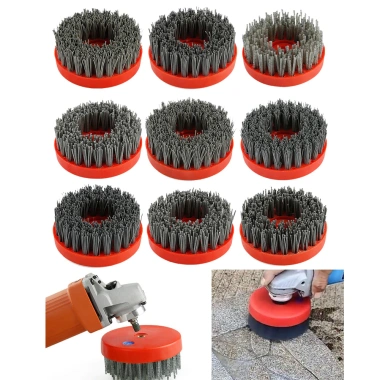 Bàn chải mài mòn 4 inch Đá Granite Cổ tròn M10 - Đánh bóng, làm sạch, giá ưu đãi 6