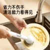 Bàn chải rửa nồi xoay dài tay cầm, không trầy, chống dính, đa chức năng cho nhà bếp 2