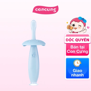 Bàn chải silicone Animo chống hóc cho bé 12 tháng+ màu xanh - Giá giảm 89.000₫ 2 Bàn chải silicone Animo chống hóc cho bé 12 tháng+ màu xanh - Giá giảm 89.000₫ 2