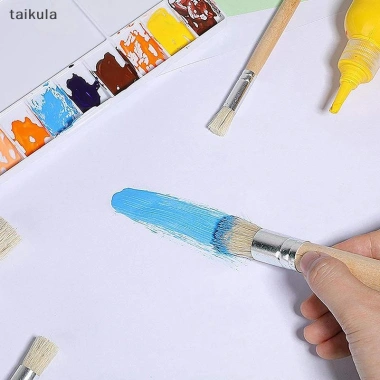 Bàn chải vẽ DIY QwQ 3 chiếc lông tự nhiên, phù hợp sơn dầu, nghệ thuật - taikula - giá ưu đãi