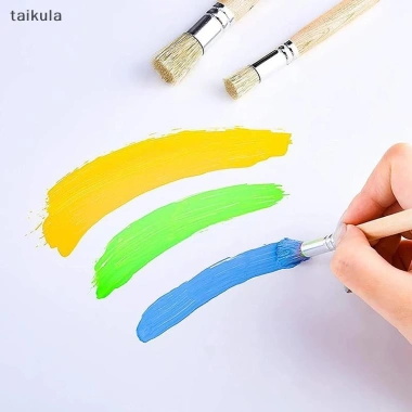 Bàn chải vẽ DIY QwQ 3 chiếc lông tự nhiên, phù hợp sơn dầu, nghệ thuật - taikula - giá ưu đãi