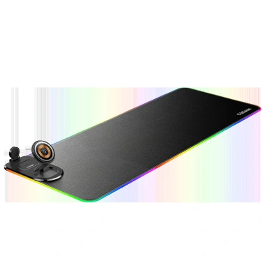 Bàn di chuột RGB chơi game DQTN - Siêu lớn, cao su chống trượt, sạc không dây 15W 3 trong 1 10