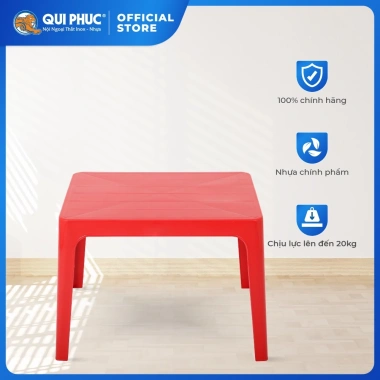 Bàn nhựa QUI PHÚC combo 2-4 bàn chắc chắn, tiện lợi, bền màu – dùng cho quán nước, quán ăn – 219.760₫