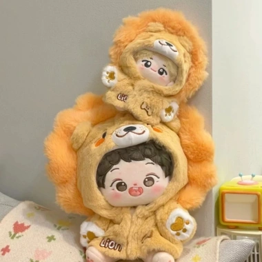 Bán Nóng Quần Áo Búp Bê 20cm 10cm Dễ Thương Sang Trọng Sư Tử Nhỏ và Áo Liền Mũ Thay Thế