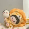 Bán Nóng Quần Áo Búp Bê 20cm 10cm Dễ Thương Sang Trọng Sư Tử Nhỏ và Áo Liền Mũ Thay Thế 2