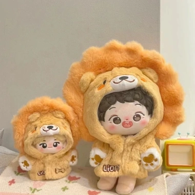 Bán Nóng Quần Áo Búp Bê 20cm 10cm Dễ Thương Sang Trọng Sư Tử Nhỏ và Áo Liền Mũ Thay Thế