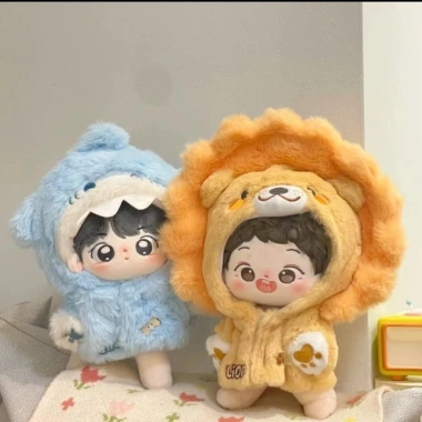 Bán Nóng Quần Áo Búp Bê 20cm 10cm Dễ Thương Sang Trọng Sư Tử Nhỏ và Áo Liền Mũ Thay Thế