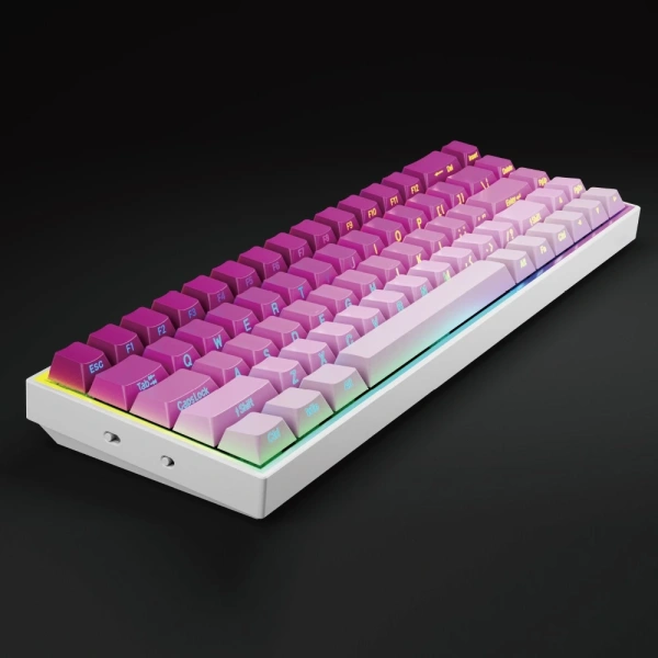Hình ảnh sản phẩm Bàn phím cơ WY61 Leb RGB 61 phím - Gõ êm, chống nước, thích hợp game & văn phòng - 307.500 VND