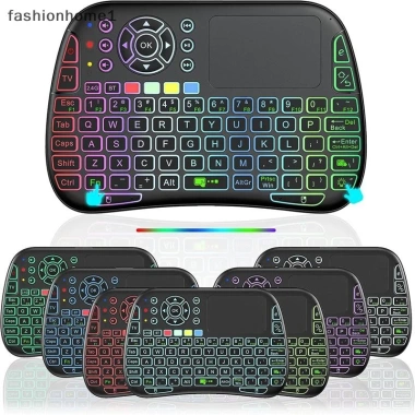 Bàn phím không dây M9 BT 2.4G 7 đèn nền Type-C IR Touchpad Box PC - Giá 260,040₫