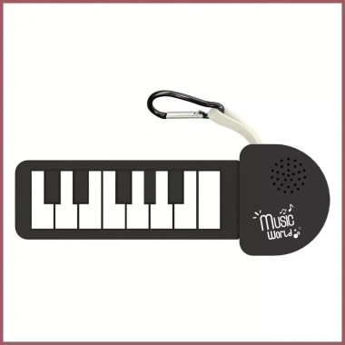 Bàn phím piano gập điện silicone - Đồ chơi móc khóa cho gia đình và công viên 7