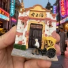 Bản quyền chính hãng Thượng Hải Retro Đồ trang trí nhựa vẽ tay, lưu niệm du lịch, dán tủ lạnh, giá 100.100 VND 3