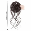 Băng Cao Su Chignon Messy Curly Đen Nâu Tóc Bun Đầu Tóc Giả Chịu Nhiệt Dễ Dàng Phong Cách 2