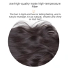 Băng Cao Su Chignon Messy Curly Đen Nâu Tóc Bun Đầu Tóc Giả Chịu Nhiệt Dễ Dàng Phong Cách 8