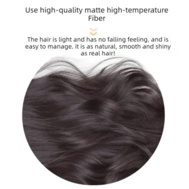 Băng Cao Su Chignon Messy Curly Đen Nâu Tóc Bun Đầu Tóc Giả Chịu Nhiệt Dễ Dàng Phong Cách 8