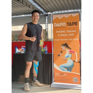 Băng Dán Cơ Thể Thao Dapo Tape Pro 5m - Băng Cuốn, Quấn Cổ Chân, Gối, Giá Ưu Đãi 109.000đ 5 Băng Dán Cơ Thể Thao Dapo Tape Pro 5m - Băng Cuốn, Quấn Cổ Chân, Gối, Giá Ưu Đãi 109.000đ 5