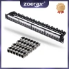 Bảng Điều Khiển Zoerax Gắn Tường 24 Cổng RJ45 Jack Cắm Rung Đá & Chìa Khóa 827k