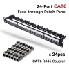 Bảng Điều Khiển Zoerax Gắn Tường 24 Cổng RJ45 Jack Cắm Rung Đá & Chìa Khóa 827k 7