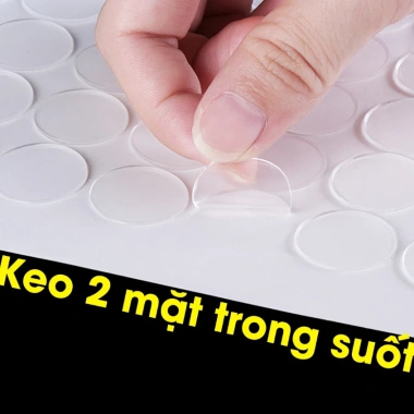 Băng Dính 2 Mặt Silicon Siêu Dính - Dán Bóng Sinh Nhật, Cuộn Đa Năng Giá 7.350 VND 8