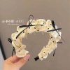 Băng đô cài tóc chấm bi, xược giữ tóc bèo nhún gắn nơ nhỏ Giá chỉ 38.800 VND 9