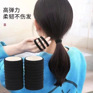 Băng đô co giãn buộc tóc đen liền mạch Không trượt, thoải mái, thời trang 7