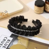 Băng đô Hàn Quốc xếp li đính kim cương, mũ vải sang trọng - chỉ 117.332₫ 4