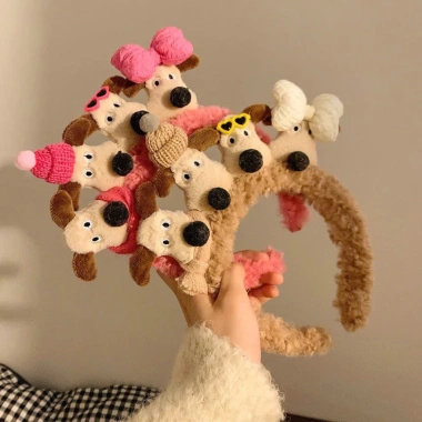 Băng Đô Lông Mềm Bờm Tóc Hình Chó Cute - Giá chỉ 59.900 VND, giảm so với 75.474 VND