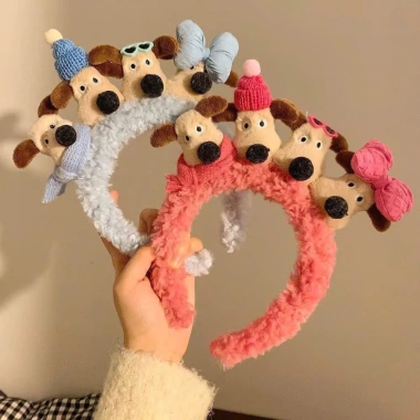 Băng Đô Lông Mềm Bờm Tóc Hình Chó Cute - Giá chỉ 59.900 VND, giảm so với 75.474 VND