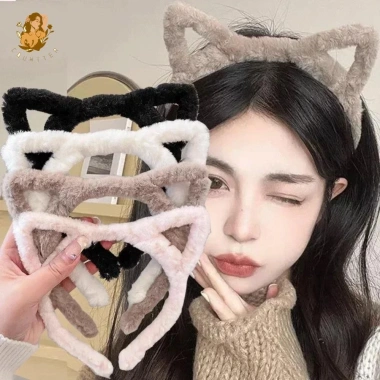 Băng Đô Tai Mèo màu trơn nhẹ sang trọng - Cosplay và quấn tóc, giảm giá 27.864₫