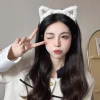 Băng Đô Tai Mèo màu trơn nhẹ sang trọng - Cosplay và quấn tóc, giảm giá 27.864₫ 4