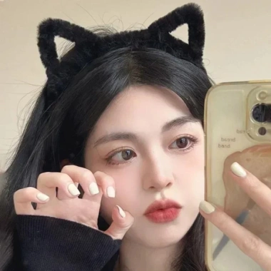 Băng Đô Tai Mèo màu trơn nhẹ sang trọng - Cosplay và quấn tóc, giảm giá 27.864₫