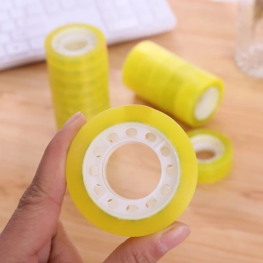 Băng keo 1.2cm bề rộng nhỏ, dùng cho văn phòng, gói hoa, quà - Giá 11.000đ