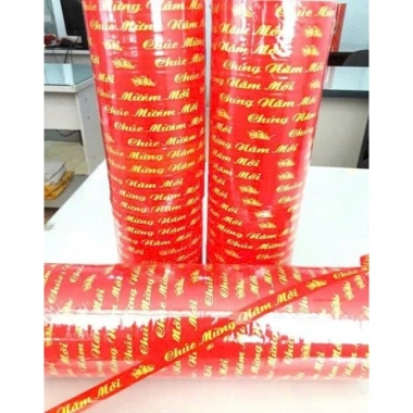 Băng Keo 1.2cm x 20m Chúc Mừng Năm Mới – Trang trí quà tặng, bao bì, thiệp Tết, giá ưu đãi 30.000đ 2