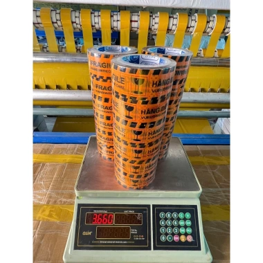 Băng keo cảnh báo hàng dễ vỡ 48mm 1kg 1.2kg 1.5kg siêu rẻ giá 144k - Đại Cát