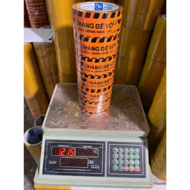 Băng keo cảnh báo hàng dễ vỡ 48mm 1kg 1.2kg 1.5kg siêu rẻ giá 144k - Đại Cát