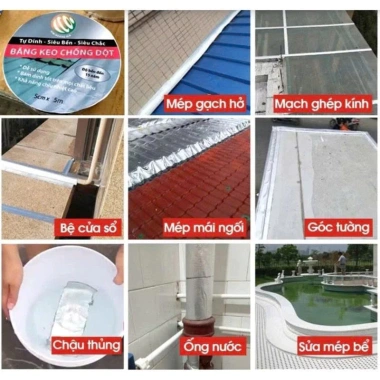 Băng Keo Chống Thấm X2.000 Siêu Dính 10‑20cm - Bảo Vệ Rò Rệ, Giá Ưu Đãi 59k 9