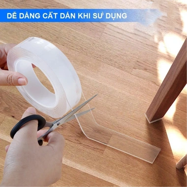 Băng keo Deli 2 mặt trong suốt siêu dính chống nước - Nhiều kích cỡ 33.601/33.605/33.612 - Giá ưu đãi 42.000₫