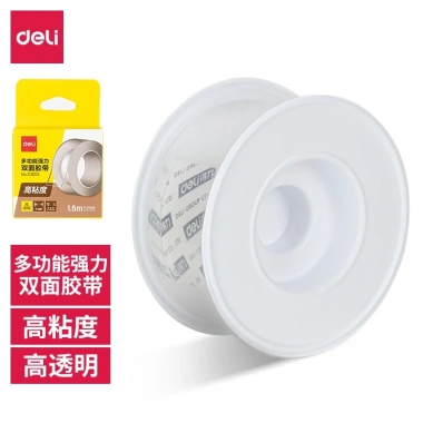 Băng keo Deli 2 mặt trong suốt siêu dính chống nước - Nhiều kích cỡ 33.601/33.605/33.612 - Giá ưu đãi 42.000₫
