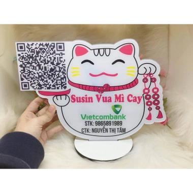 Bảng mã QR code meca sang trọng, chất lượng cao cấp, in theo yêu cầu