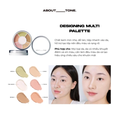 Bảng màu Makeup Đa Năng ABOUT TONE Palette – Lên Màu Chuẩn, Lâu Trôi, Giảm 20%