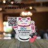 Bảng QR COD mèo thần tài gỗ in tài khoản ngân hàng, thiết kế tùy chỉnh, 36.750 VND 6