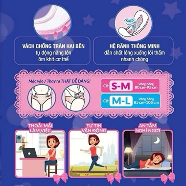 Băng quần Diana Sensi size M-L gói 5 chiếc - Chống tràn 360°, giá chỉ 90.000 VND 4