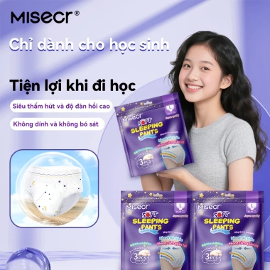 Băng vệ sinh dạng quần Misecr du lịch 30 miếng (10 gói) cho nữ sinh - Giá ưu đãi 57k
