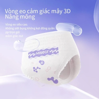 Băng vệ sinh dạng quần Misecr lợi khuẩn, kháng khuẩn, khử mùi 6 miếng giá 55.000đ 6 Băng vệ sinh dạng quần Misecr lợi khuẩn, kháng khuẩn, khử mùi 6 miếng giá 55.000đ 6