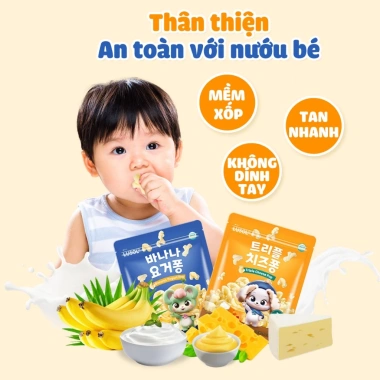 Bánh ăn dặm Lusol 12 tháng - dễ cầm nắm, tan nhanh, an toàn, không chiên dầu 6