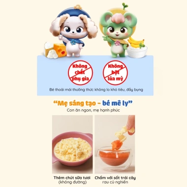 Bánh ăn dặm Lusol 12 tháng - dễ cầm nắm, tan nhanh, an toàn, không chiên dầu 7