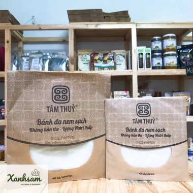 Bánh đa nem sạch size 18 & 24cm Tâm Thủy Xanh Sam Natural Organic giá 40.000đ 5 Bánh đa nem sạch size 18 & 24cm Tâm Thủy Xanh Sam Natural Organic giá 40.000đ 5